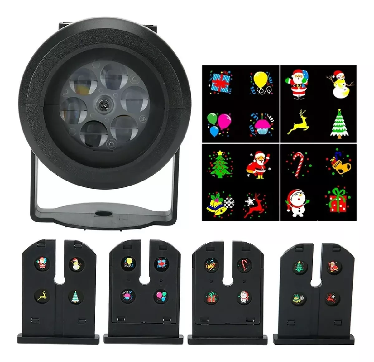 Proyector Led Navidad Figuras Exterior